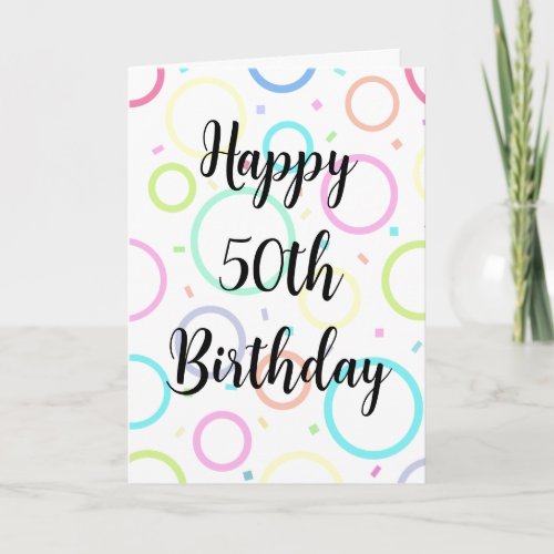 21st 30th 50th 65th Any Age Add Name Birthday Card