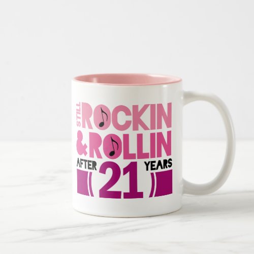 21st Anniversary Wedding Gift Two_Tone Coffee Mug