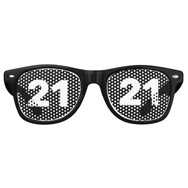 21ST BIRTHDAY 21 NOVELTY SUNGLASSES SHADES (Front)