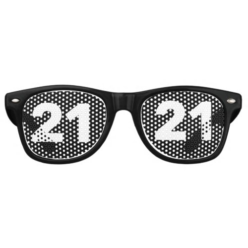 21ST BIRTHDAY 21 NOVELTY SUNGLASSES SHADES