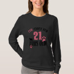 21st Birthday 21 Years Old Cat Mom Cat Lover Birth T-Shirt<br><div class="desc">21st Birthday 21 Years Old Cat Mom Cat Lover Birthday 1</div>