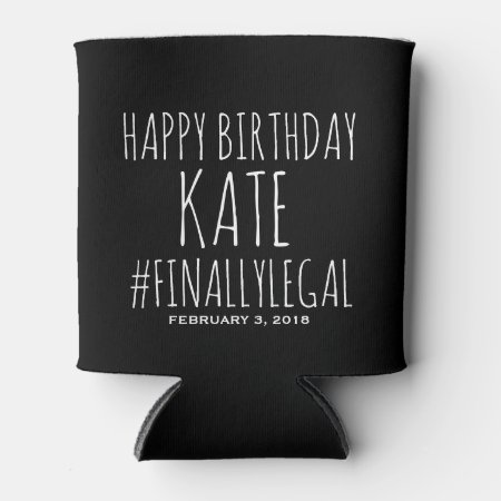 21st Birthday, 21st Birthday Favors, Finally Legal Can Cooler