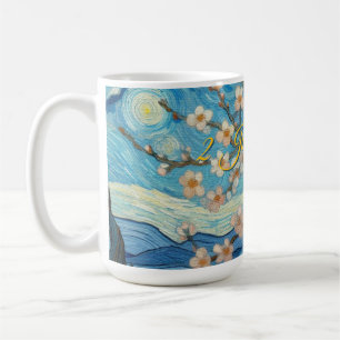 21st Birthday Almond blossom blue-cream Coffee Mug