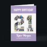 21st Birthday Anniversary Number 21 Photo Collage Card<br><div class="desc">Celebrate 21st birthday or wedding anniversary with this printable photo collage. Choose your favorite photos for display. Customize the name, text and date to fit your occasion. This will be a lovely keepsake with personalized message to look back on with family and friends. If you need any other number as...</div>