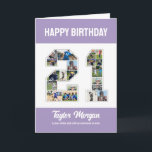 21st Birthday Anniversary Number 21 Photo Collage Card<br><div class="desc">Celebrate 21st birthday or wedding anniversary with this printable photo collage. Choose your favorite photos for display. Customize the name, text and date to fit your occasion. This will be a lovely keepsake with personalized message to look back on with family and friends. If you need any other number as...</div>