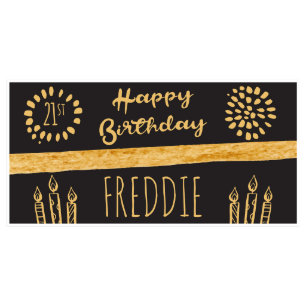 21st Birthday Banner Candles Party Decor-Any Age
