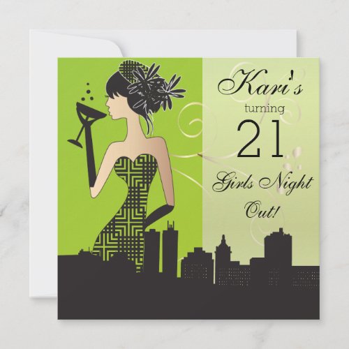 21st Birthday Bash Party Invitation