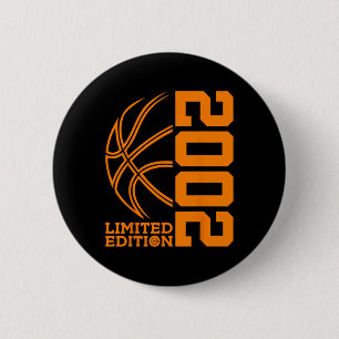 21st BIRTHDAY BASKETBALL LIMITED EDITION 2002 Button