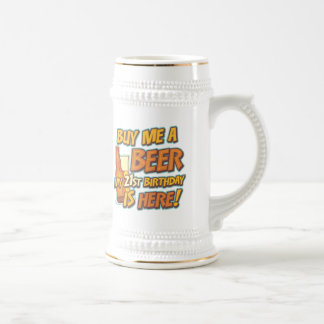 21st Birthday Beer Stein