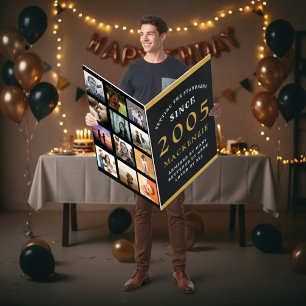 21st Birthday Born 2005 Photo Template Giant Son Card