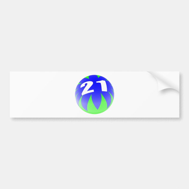 21st Birthday Bumper Sticker (Front)