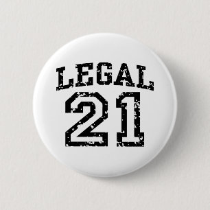 21st Birthday Button