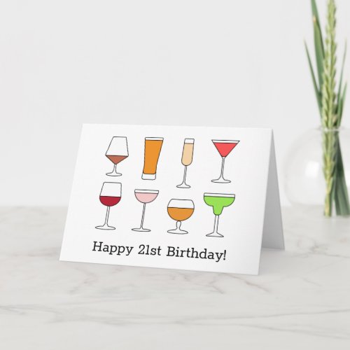 21st Birthday Card