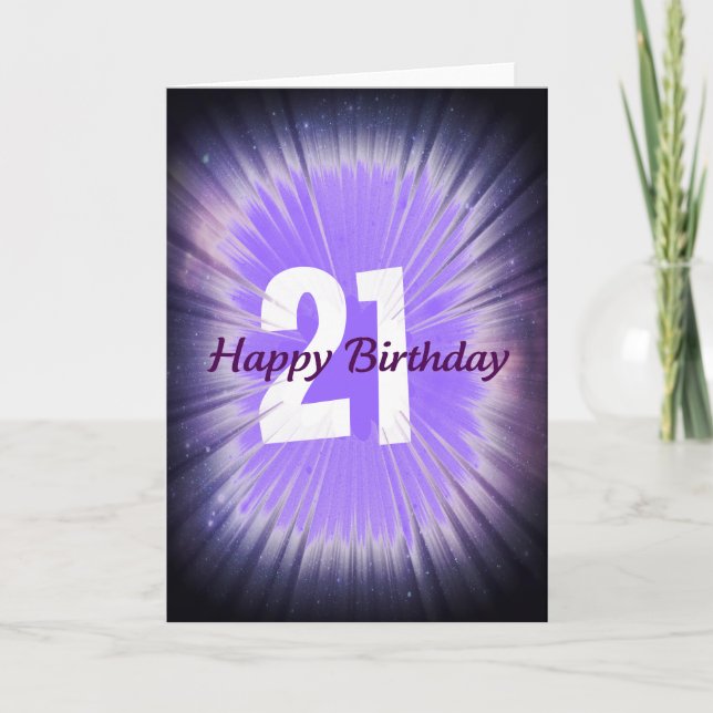 21st Birthday Card (Front)