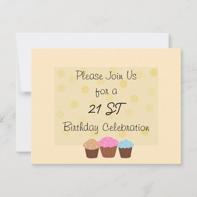 21st Birthday Celebration Invitation (Front)