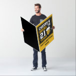 21st Birthday Cheers & Beers to 21 Years  Card<br><div class="desc">21st Birthday Cheers & Beers to 21 Years Jumbo Card</div>