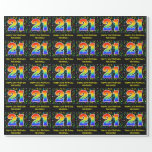 [ Thumbnail: 21st Birthday: Colorful Music Symbols, Rainbow 21 Wrapping Paper ]