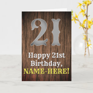 21st Birthday: Country Western Inspired Look, Name Card