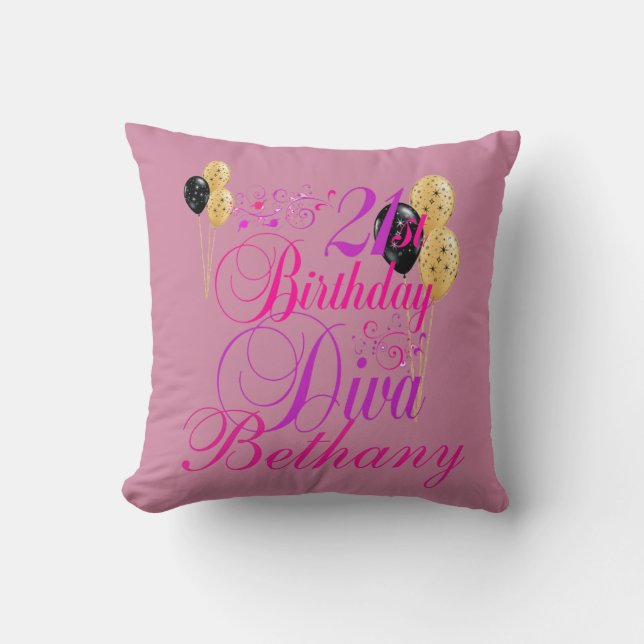 21st BIRTHDAY CUSHION (Front)