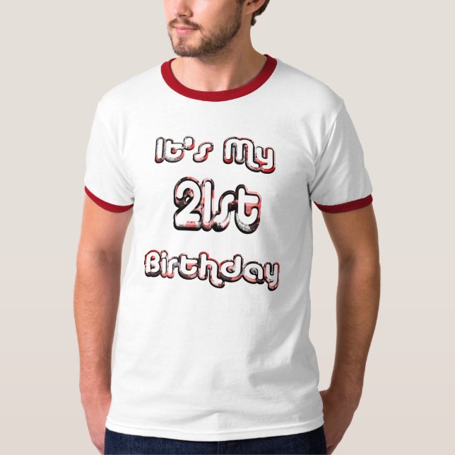 21st Birthday Drinking Shirt (Front)
