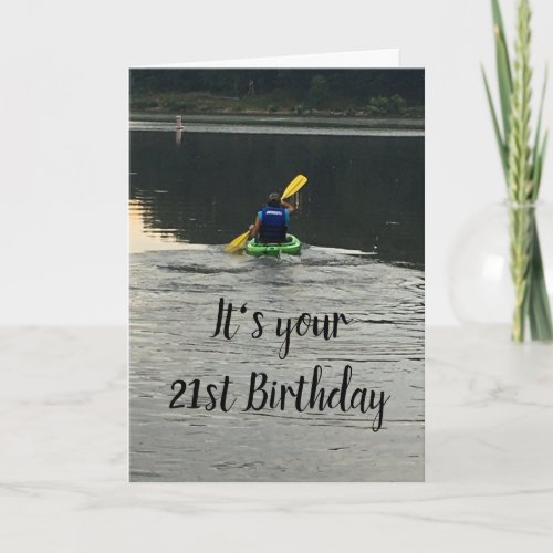 21st BIRTHDAY GET OUT_DO WHAT MAKES U HAPPY Card