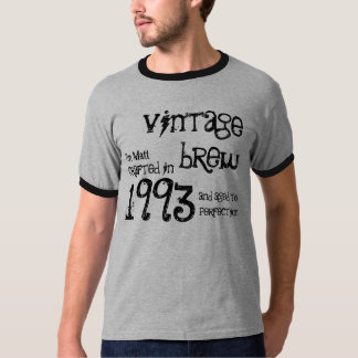 21st Birthday Gift 1993 Vintage Brew Name For Him T-Shirt