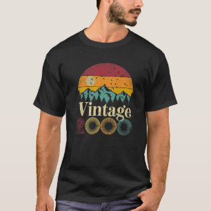 21St Birthday Gift 2000 21 Years Old Vintage Retro T-Shirt