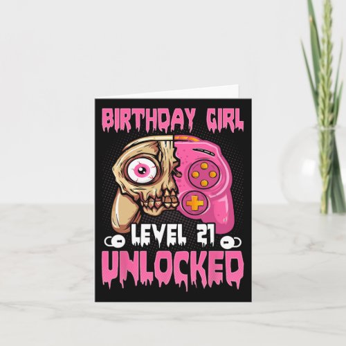 21st Birthday Girl Level 21 Unlocked Video Game Ha
