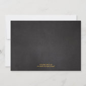 21st Birthday | Gold Mason Jar Confetti Chalkboard Invitation (Back)