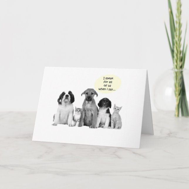 21st BIRTHDAY GROUP GREETINGS DOGGIE STYLE Card (Front)