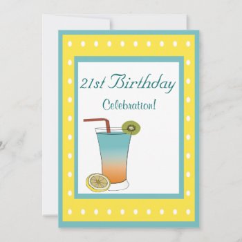 21st Birthday Invitation by Iggys_World at Zazzle