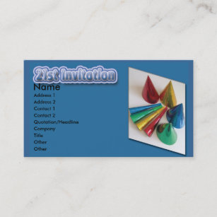 21st Birthday invitation card