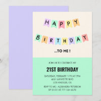 21st birthday invitations Funny Happy Birthday