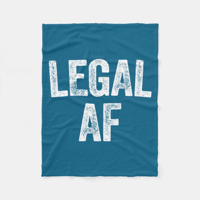 21st Birthday Legal Af Long Sleeve  Fleece Blanket (Front)