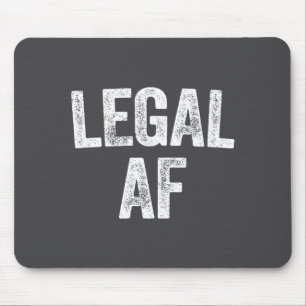 21st Birthday Legal Af Long Sleeve  Mouse Pad