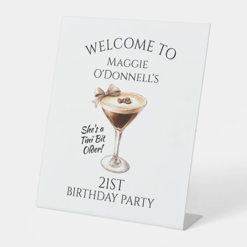 21st Birthday Party Espresso Martini Welcome