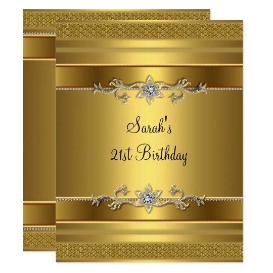 21st birthday party gold