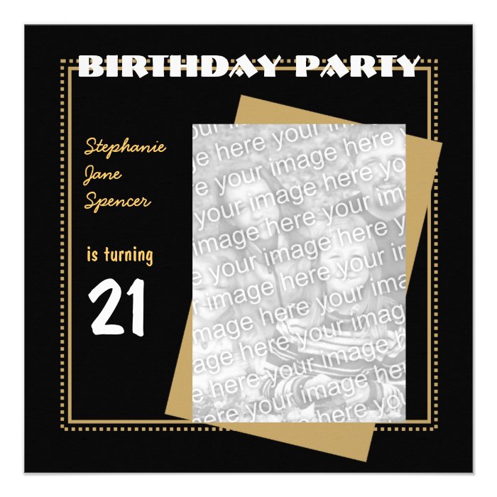 21st Birthday Party Invitation