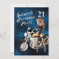 21st Birthday party Invitation