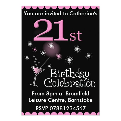 Free 21St Birthday Invitation Cards Design 10