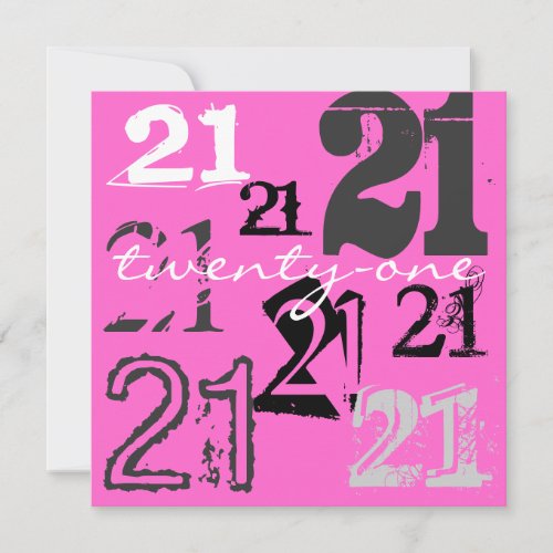 21st Birthday Party Invitations