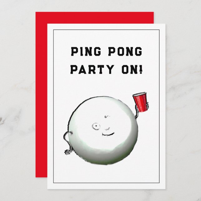 21st Birthday Party Invitations (Front/Back)