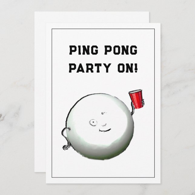 21st Birthday Party Invitations (Front/Back)