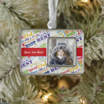 21st Birthday Party Personalized Gifts Silver Plated Framed Ornament<br><div class="desc">Typography themed 21st birthday party decor and gifts. Text includes fierce and fab at 21. fabulous at 21, amazing 21st birthday party, extra special 21st birthday, happy 21st birthday, rocking 21st birthday, looking good at 21, and amazing 21st birthday. Bright colorful text in yellow, pink, purple, blue, green and red....</div>