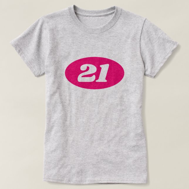21st Birthday party t shirt for girl (Design Front)