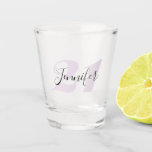 21st Birthday | Personalized Name Shot Glass<br><div class="desc">Perfect gift for your favorite new 21 year old! Use the personalize option to easily customize the calligraphy script with your friend's name.</div>