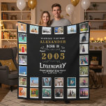 21st Birthday Photo Collage Son Or Husband Fleece Blanket<br><div class="desc">Personalized 21st birthday gift fleece blanket with 32 photos of your choice. A wonderful gift idea to commemorate a special birthday for that wonderful person. This incredibly soft, plush fleece blanket is the perfect custom gift to make a father, son, or husband feel special on his big day. The Perfect...</div>