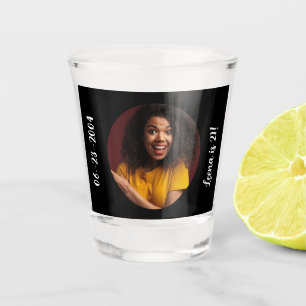 21st Birthday photo Frame Shot Glass