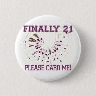 21st Birthday Pinback Button