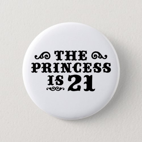 21st Birthday Pinback Button